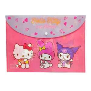 Sobre Porta Documento Diseño Hello Kitty & Friends Con Broche REX PLASTICS A4