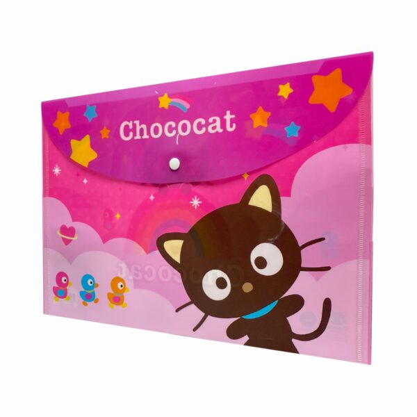 Sobre Porta Documento Diseño Chococat Con Broche REX A4 - Imagen 2