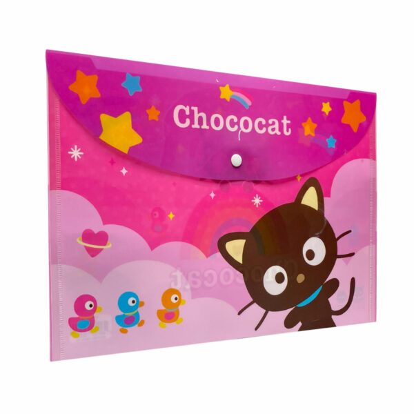Sobre Porta Documento Diseño Chococat Con Broche REX A4 - Imagen 3
