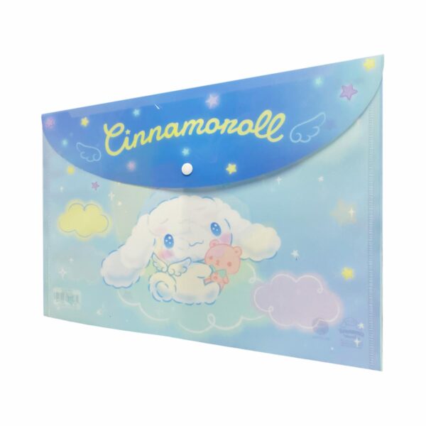 Sobre Porta Documento Diseño Cinnamoroll Con Broche REX A4 - Imagen 2