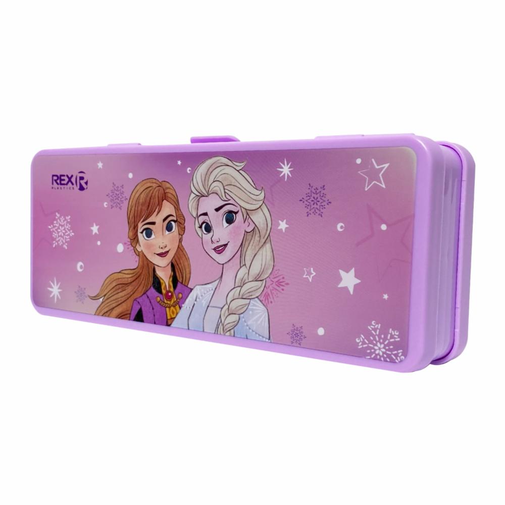 Cartuchera Plástica Doble Servicio Frozen REX PLASTICS 20.5x7.5 - Imagen 2