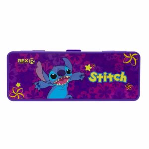Cartuchera Plástica Doble Servicio Stitch REX 20.5x7.5