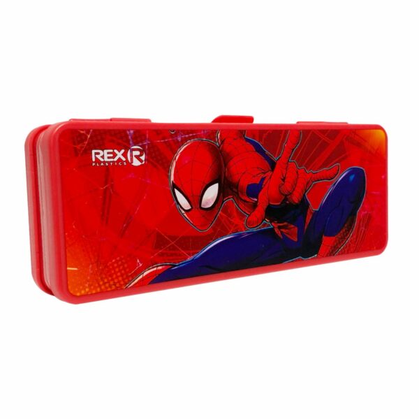 Cartuchera Plástica Doble Servicio Spiderman REX 20.5x7.5 - Imagen 3
