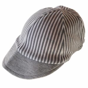 Gorro Jersey Rayas Gris HUELLAS