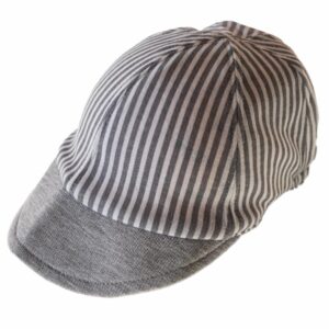 Gorro Jersey Rayas Gris HUELLAS