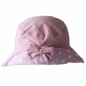 Gorro Gabardina Lazo Rosado HUELLAS