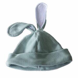 Gorro Polar Conejito Verde HUELLAS