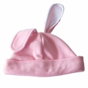 Gorro Polar Conejito Rosado HUELLAS