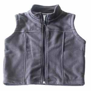 Chaleco Polar Bolsillo Gris HUELLAS