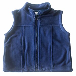 Chaleco Polar Bolsillo Azul HUELLAS