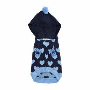 Suéter Para Mascota Diseño Love Con Capucha MY STYLE Talla Mediano