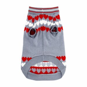 Suéter Para Mascota Diseño Love Corazones MY STYLE Talla Mediano