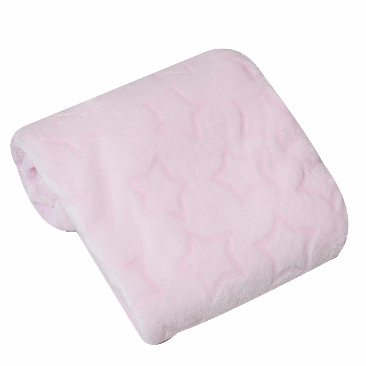 Cobija Para Bebe Diseño Estrellas Rosa FREE HOME 110X75 CM - Imagen 2
