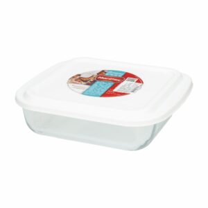 Fuente Cuadrada Con Tapa MARINEX 1 Pieza