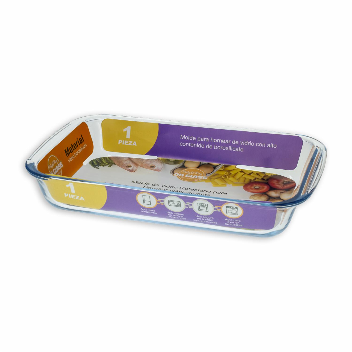 Recipiente Refractario De Vidrio DELIGHT KING 1 Litro - Imagen 2