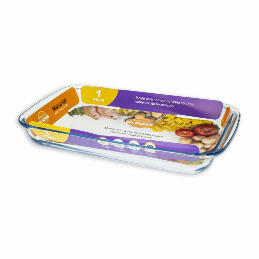 Recipiente Refractario De Vidrio Rectangular DELIGHT KING 3 Litros - Imagen 2