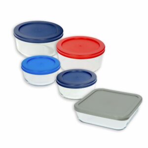 Set De Refractarios Con Tapa DELIGHT KING 5 Piezas