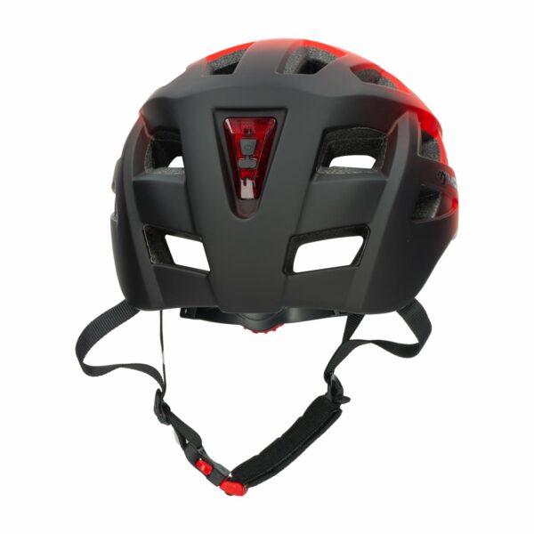 Casco Para Bicicleta Con Luz Y Víscera Corta Rojo MOON 1 Pieza - Imagen 2