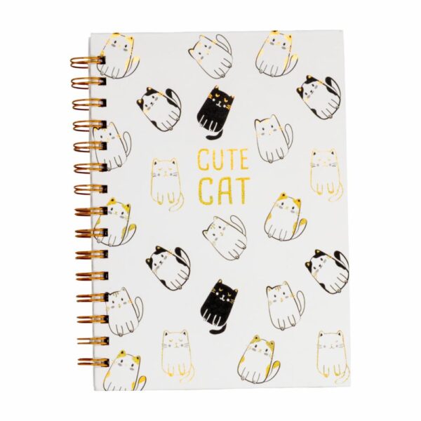 Cuaderno Universitario De Líneas Colección Gato AIFENG 100 Hojas - Imagen 2