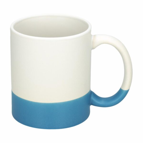 Jarro De Cerámica Blanco Con Filo De Colores FREE HOME 1 Pieza
