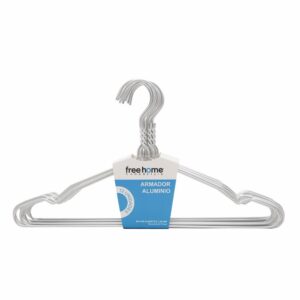 Armador De Ropa De Aluminio Anodizado FREE HOME 12 Piezas