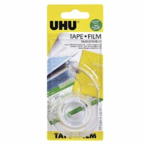 Cinta Adhesiva Transparente Con Dispensad+Repuesto UHU 19Mmx7.5M