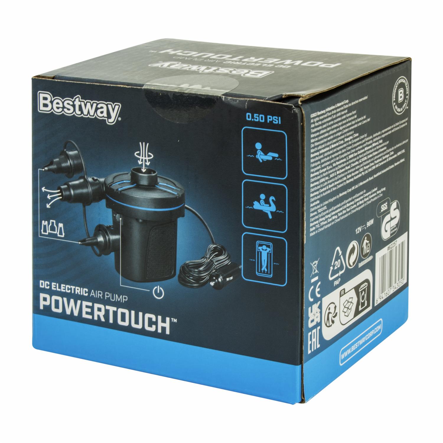 Bomba De Aire Eléctrica Power Touch BESTWAY 0,50 PSI - Imagen 2