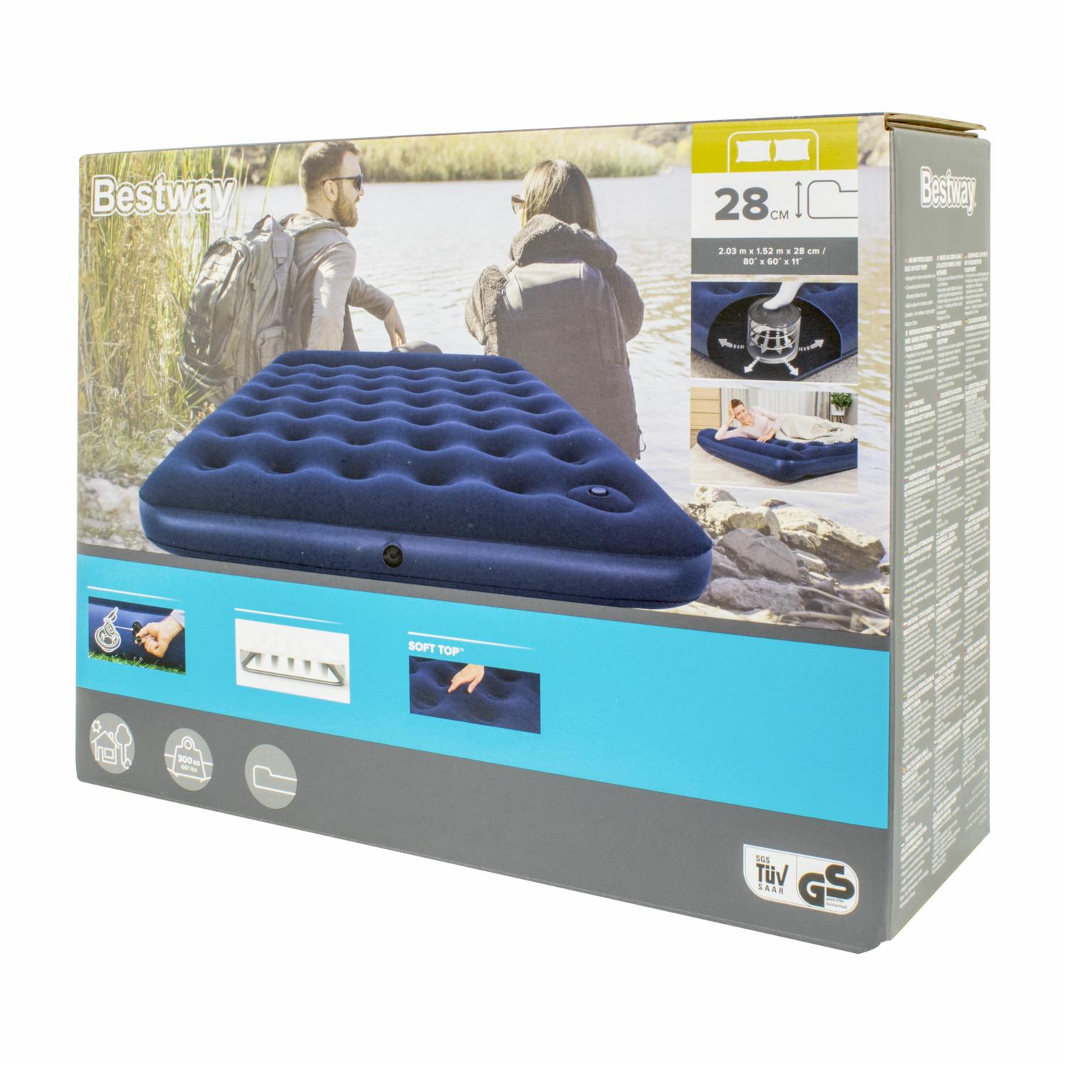 Colchón De Aire Con Bomba De Pie BESTWAY Queen - Imagen 2