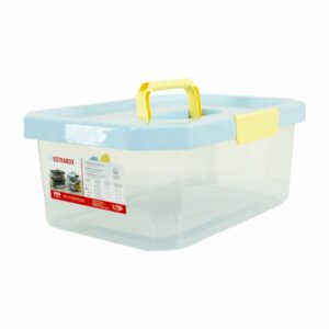 Caja Organizadora Armonía Con Tapa Azul ESTRA 11 Litros