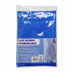 Capa Impermeable Azul 212x150 Cm BLASH Talla Unica