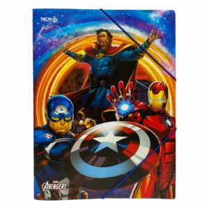 Folder Con Elástico Diseño Avengers REX A4