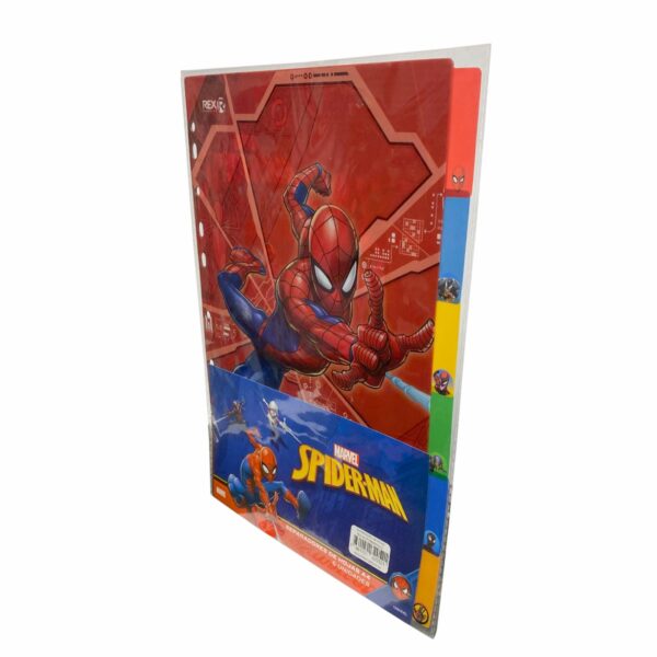 Separadores De Hojas Diseño Spiderman 6 Unidades REX A4 - Imagen 2
