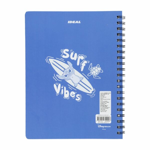 Cuaderno Universitario De Cuadros Stitch Con Stickers DISNEY 100 Hojas - Imagen 2
