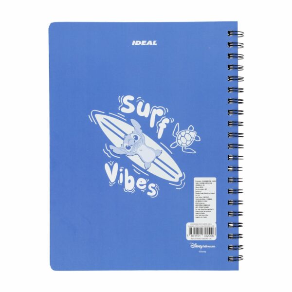 Cuaderno Universitario De Cuadros Stitch Con Stickers DISNEY 100 Hojas - Imagen 2