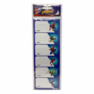 Membretes Escolares Diseño Spiderman REX X 12 Uds 9X29