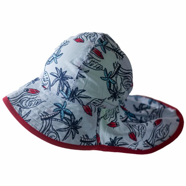Gorro Playero Verde HUELLAS