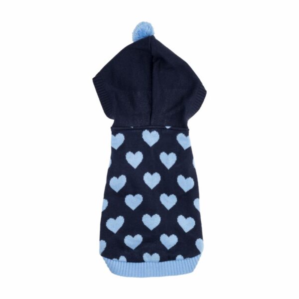 Suéter Para Mascota Diseño Love Con Capucha MY STYLE Talla Pequeño - Imagen 2