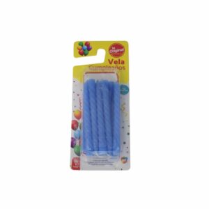 Vela Torneada Azul LA ORIGINAL X 10 Uds