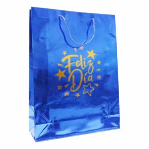 Funda De Regalo Holográfica Feliz Día HOLIDAY'S Extra Grande