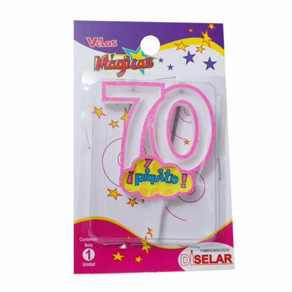 Vela Mágica 70 Y Piquito DISELAR 95 x 155 x 11 mm