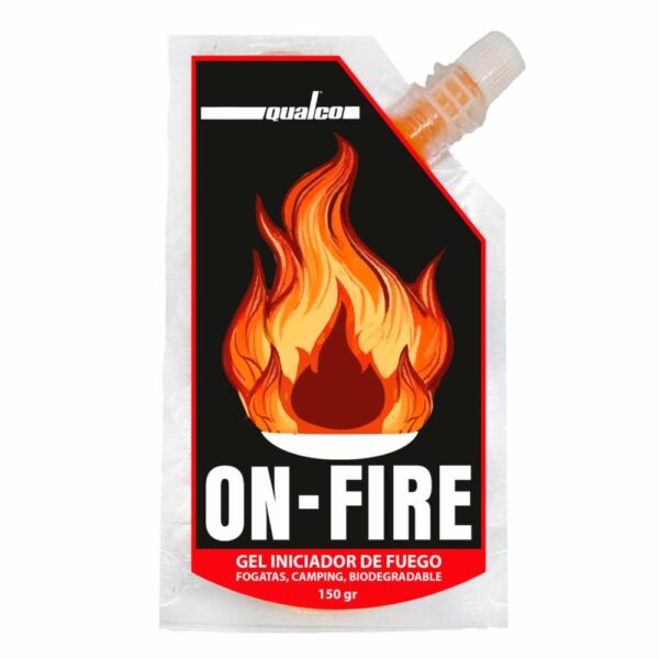 Encendedor De Fuego On-Fire Gel QUALCO 150 Gr - Imagen 2