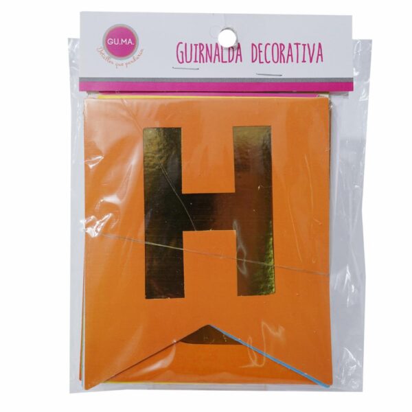 Guirnalda Decorativa Happy Birday Surtida GU.MA 6 x 9 cm