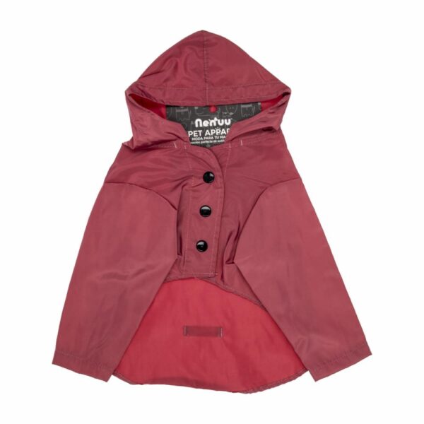 Abrigo Para Mascota Impermeable Color Rosa MR. & MRS. Talla Mediano - Imagen 2