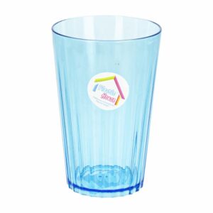Vaso Plástico Cristal Color Azul 266 Ml PLASTIC HOUSE PLHS02922