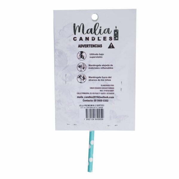 Vela Premium N2 Surtido MALIA CANDLES 19 X 8 - Imagen 2