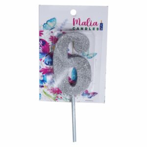 Vela Premium N6 Dorado Con Plata MALIA CANDLES 19 X 8