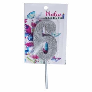Vela Premium N6 Dorado Con Plata MALIA CANDLES 19 X 8