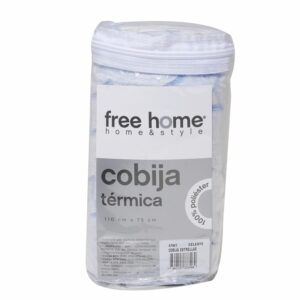 Cobija Para Bebe Diseño Estrellas Celeste FREE HOME 110X75 CM