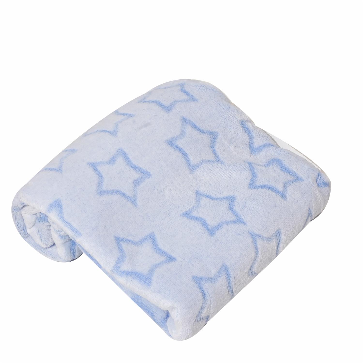 Cobija Para Bebe Diseño Estrellas Celeste FREE HOME 110X75 CM - Imagen 2