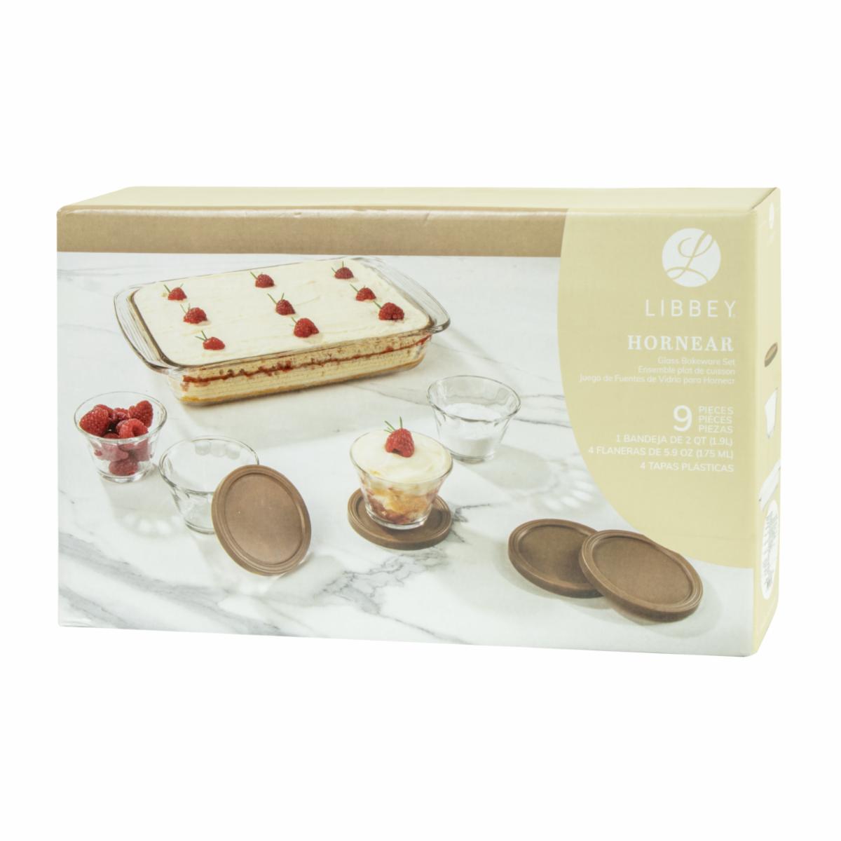 Set De Moldes Para Hornear Refractario LIBBEY 9 Piezas - Imagen 3